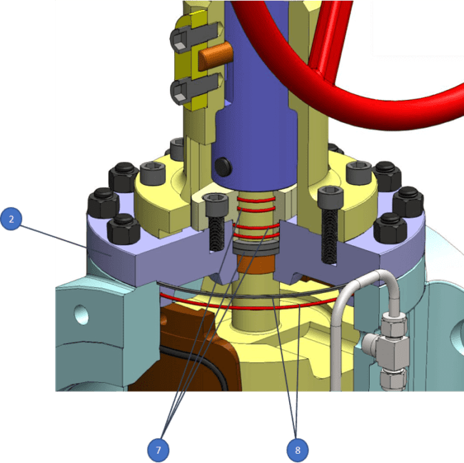 GOK valvola di regolazione 90° G1/4LH dado per raccordo -> G1/4LH con