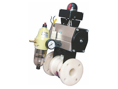 Actuated Thermoplastic Ball Valve