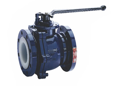 Valvola a sfera rivestita