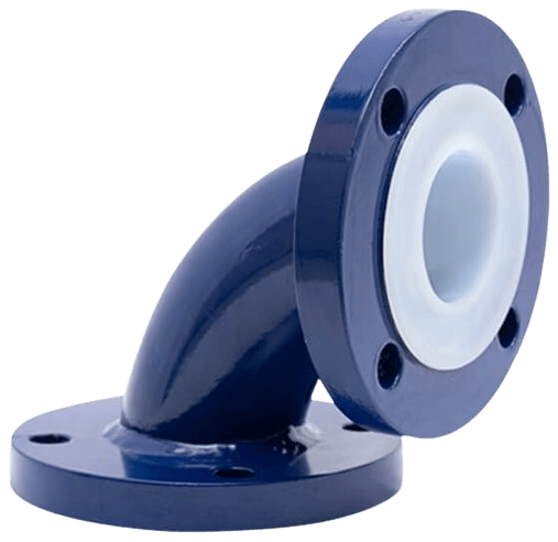 Tubo a Gomito 90 gradi Rivestito PFA PTFE - Audco Italiana