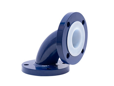 Tubo a gomito rivestito