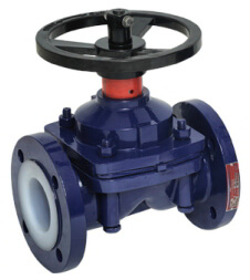 Valvola a diaframma rivestita tipo 2