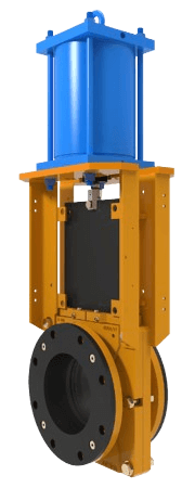 KREBS TG heavy-duty slurry knife gate valves distributed by Audco Italiana