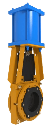 KREBS TGH heavy-duty slurry knife gate valves distributed by Audco Italiana