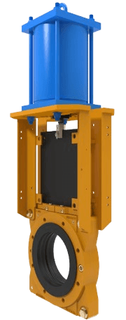 KREBS TGW heavy-duty slurry knife gate valves distributed by Audco Italiana